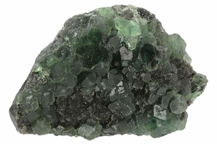 Green Fluorite on Sparkling Quartz - China #124255